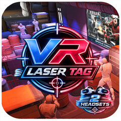 Virtual Reality Laser Tag 2 Headsets