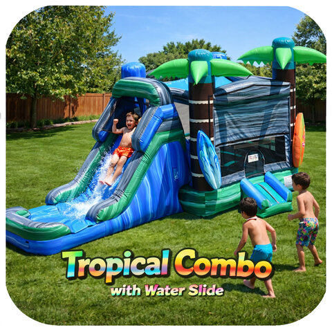 Tropical Combo with Water Slide