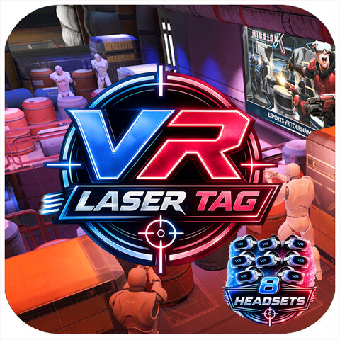 VR Laser Tag 8 Headsets