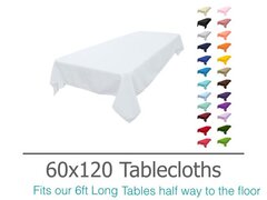 60X120in Rectangular Tablecloth