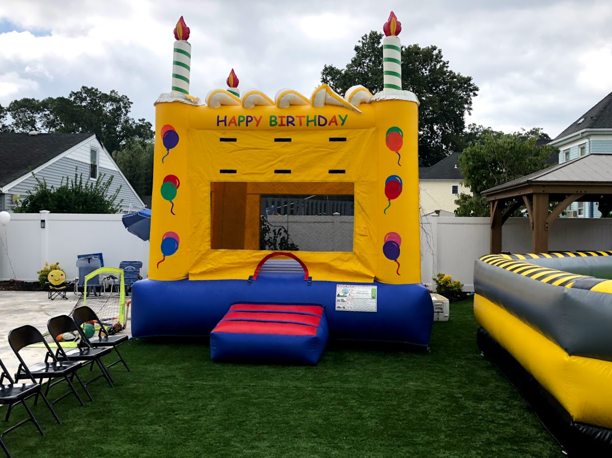 Happy birthday Cake Bounce House Rentals | PartyRentalsAreUs.com Long ...