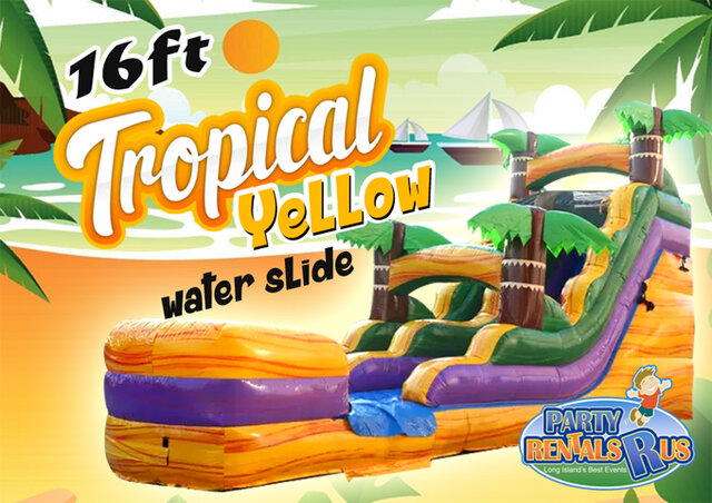 Tropical Yellow Water Slide