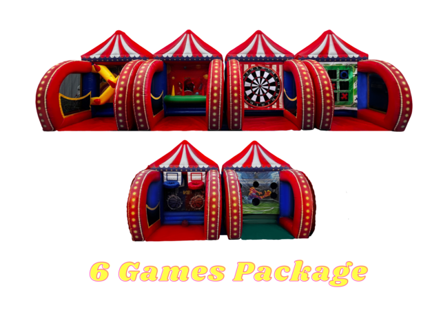 6 Inflatable Carnival Games Package 