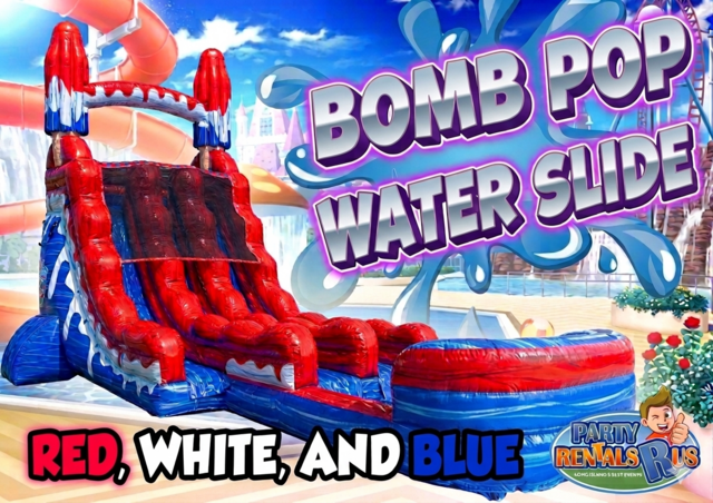Double Lane Bomb Pop Water Slide