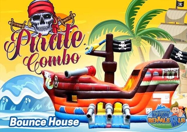 Pirate ship Combo Bounce House
