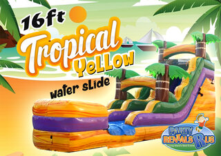 Tropical Yellow Water Slide