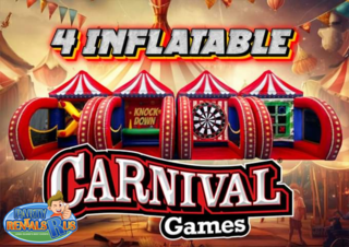 4 Inflatable Carnival Games Package