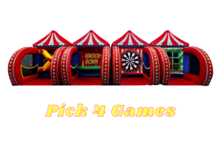 4 Inflatable Carnival Games Package