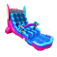 Double Lane Good Vibes Water Slide