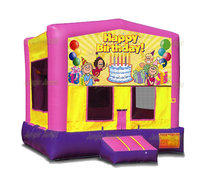 Pink Birthday Bounce House