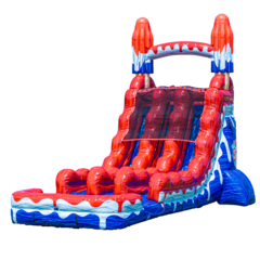 Double Lane Bomb Pop Water Slide