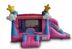 Toddler Pink Bounce House with Slide