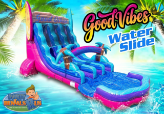 Double Lane Good Vibes Water Slide