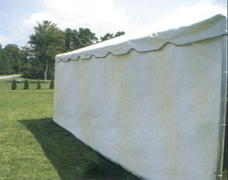 Solid White Tent Walls