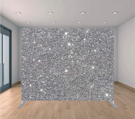 Silver Glitter Backdrop