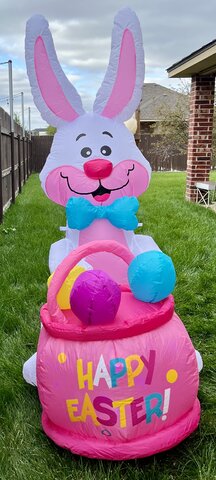 6ft Bunny Happy Easter Yard Inflatable