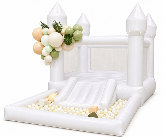 Classic White Bounce House 