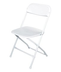 White folding chair 