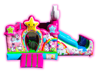 Pink Unicorn Toddler with Mini Slide