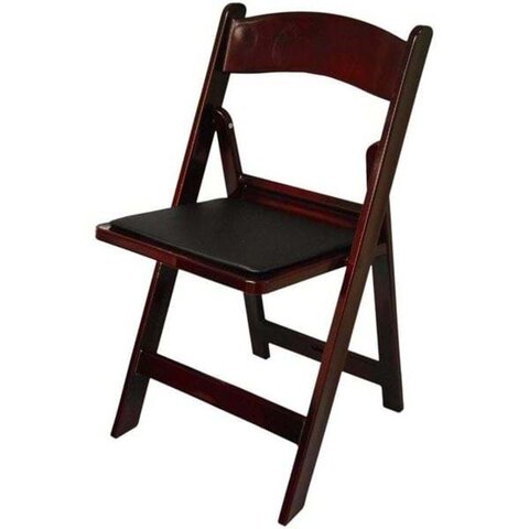 Chair Mahogany - Weight Limit 275 lbs. Chair individually bagged