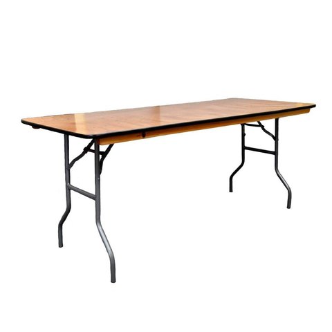 Banquet Table 6ft Wood