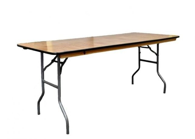 Banquet Table 8ft Wood