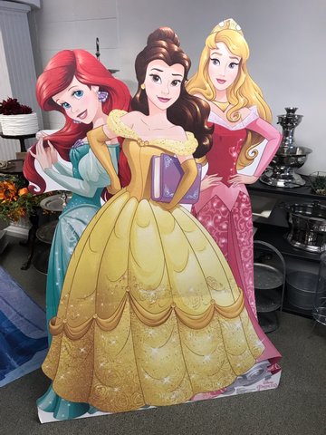 Cardboard Cutout Ariel, Belle & Aurora