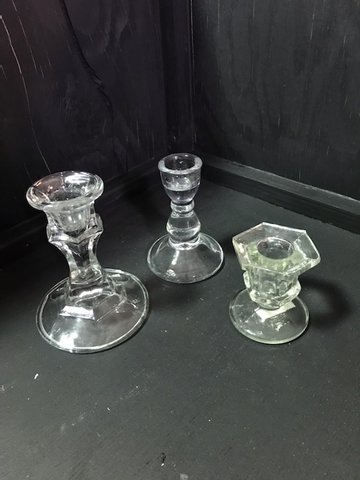 Candlestick Assorted Glass