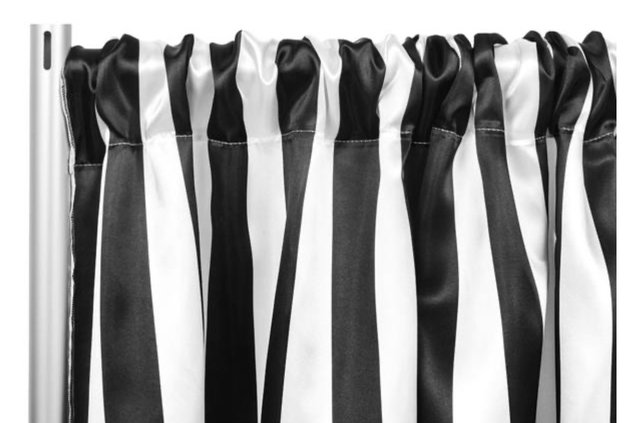 Curtain Black & White Stripe