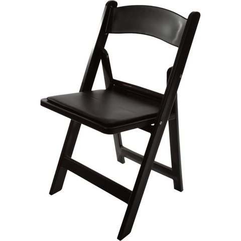 Chair Resin Black - Weight Limit 275 lbs