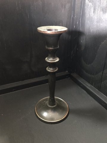 Candlestick Dark Brown w/ Copper Lines