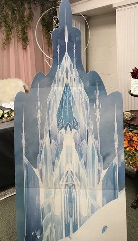 Cardboard Cutout Elsa's Frozen Castle