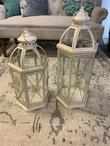 XL Ivory Lantern 27