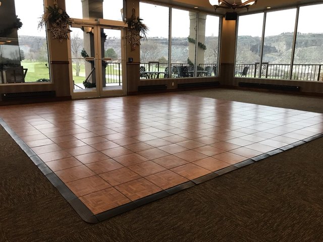 Indoor Dance Floor (Brown)-18ft x 18ft