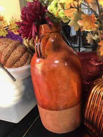 Large Burnt Orange Jug