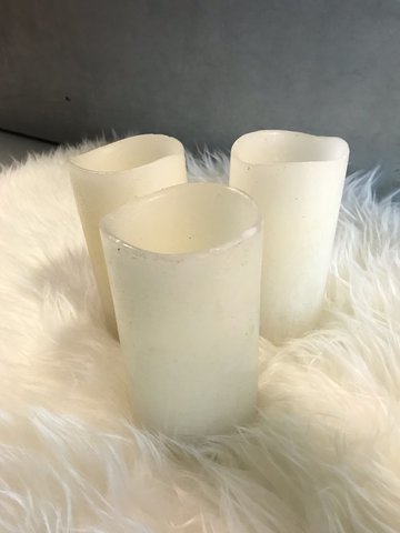 Small Ivory Pillar Candle Assorted 4