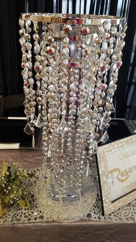 Chandelier Silver 3 tier DUO