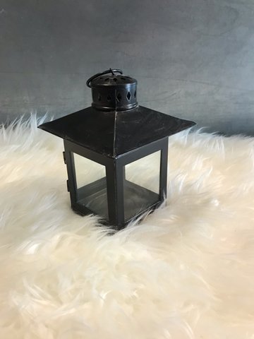 Small Black Square PB Lantern 6