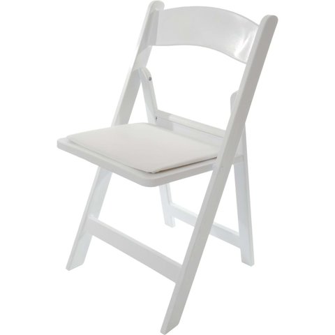 Chair Resin White - Weight Limit 275 lbs