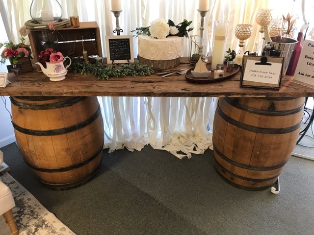 Wine Barrel Table