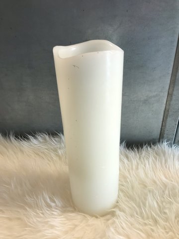 X Tall White Pillar Candle 5