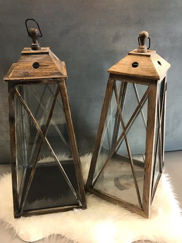 XL Wood Light Lantern 34