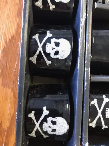 Votive Black Skull and Crossbones