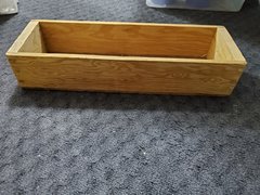 6"x18" Wood Box w/out Handles