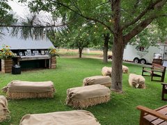 Burlap Hay Bail Covers