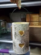 Candle Holder Birch Handle 