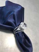 Napkin Ring Silver Glitter Diamond