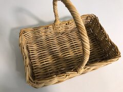 Wicker Basket with Handle