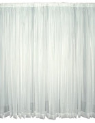 Curtain Sheer White 10' x 12' w/ 5" Pocket