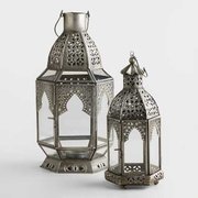 Lantern Silver Hanging Large